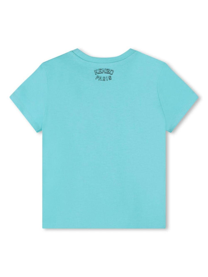 T-shirt turchese bambino K60836 751 KENZO KIDS 