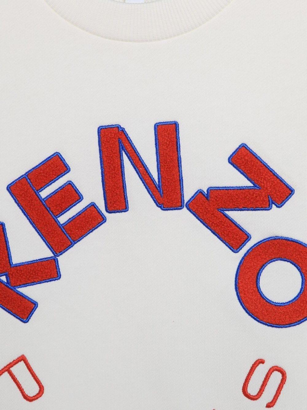felpa bianco bambino K60333 121 KENZO KIDS 