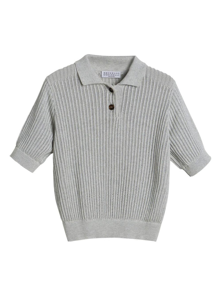 polo grigia bambina