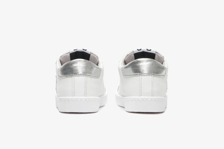 sneakers bianco/argento bambina