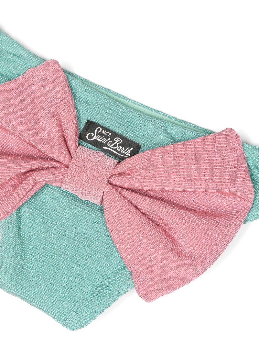 Slip bikini verde bambina