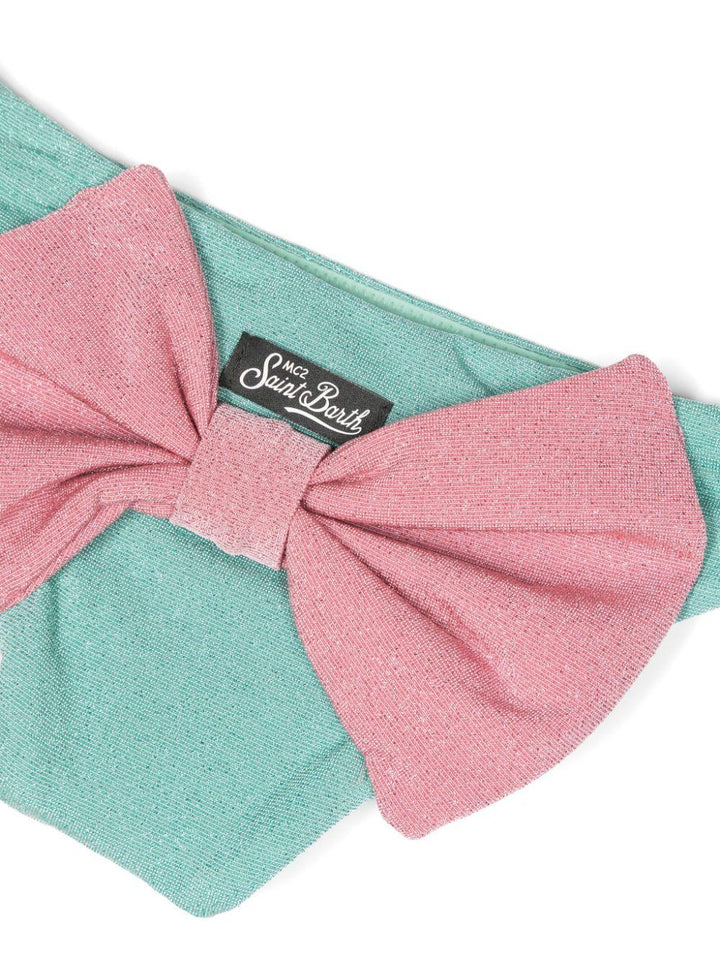 Slip bikini verde bambina