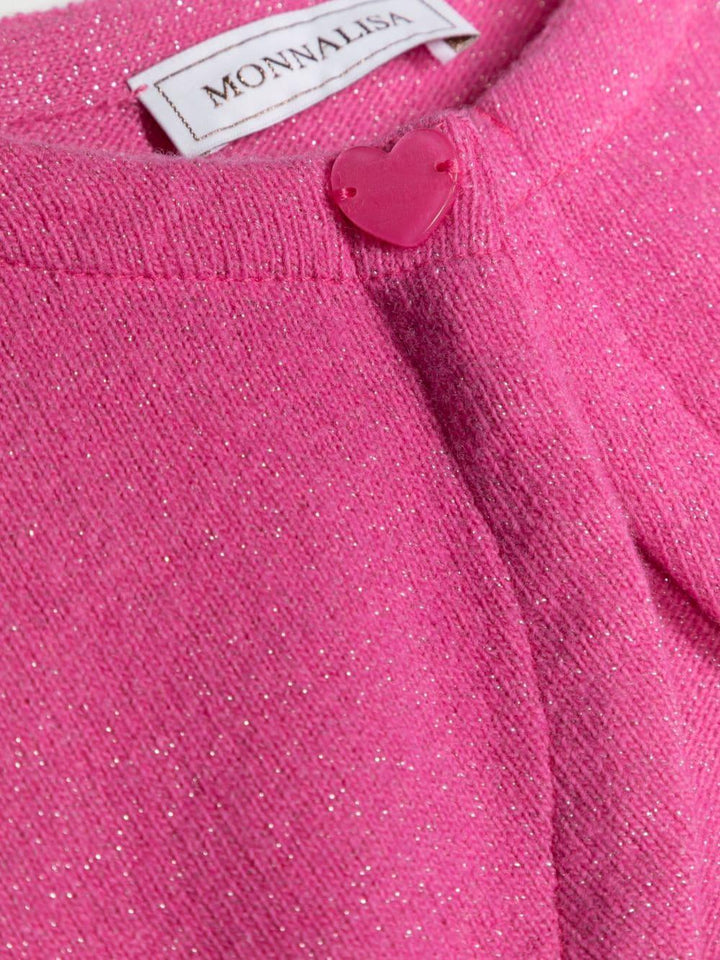 Cardigan fucsia  bambina