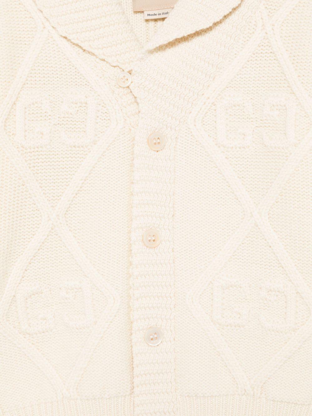 Cardigan beige neonato