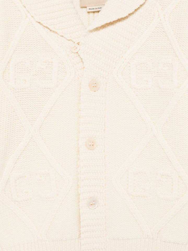 Cardigan beige neonato