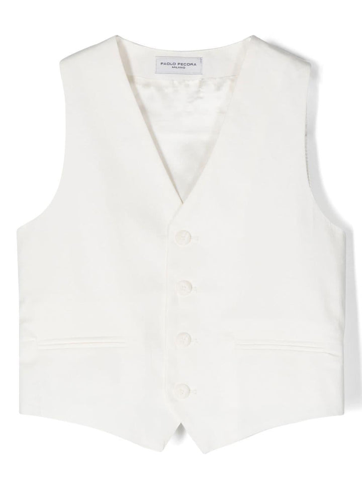 Gilet bianco bambino