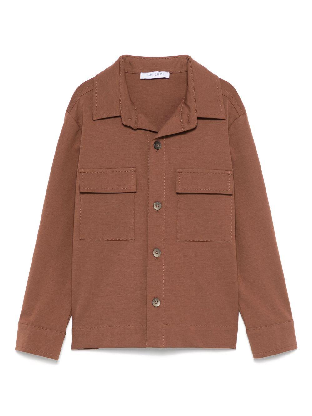 camicia marrone bambino PP3930 TABAC Paolo Pecora kids 