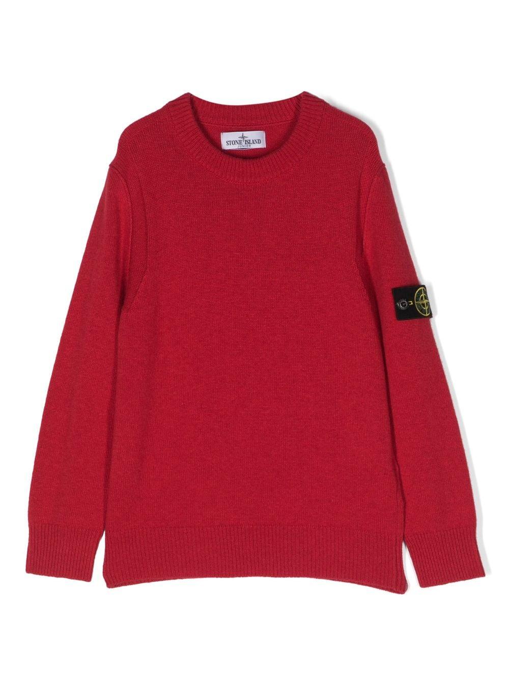 Maglia rossa bambino 7916502Z1 V0010 STONE ISLAND JUNIOR 