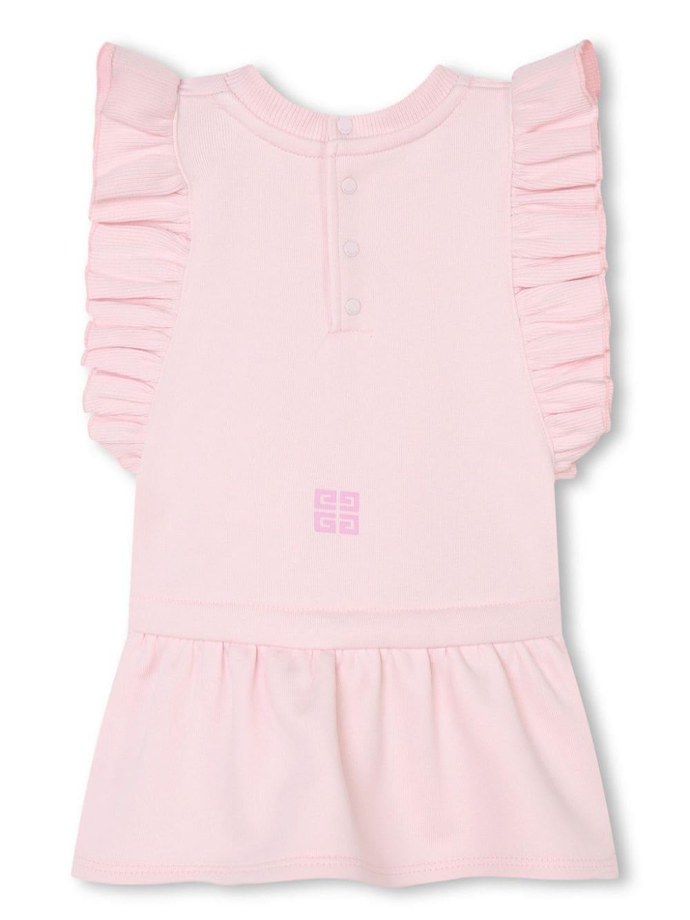 Abito neonata rosa chiaro H30190 44Z Givenchy Kids 