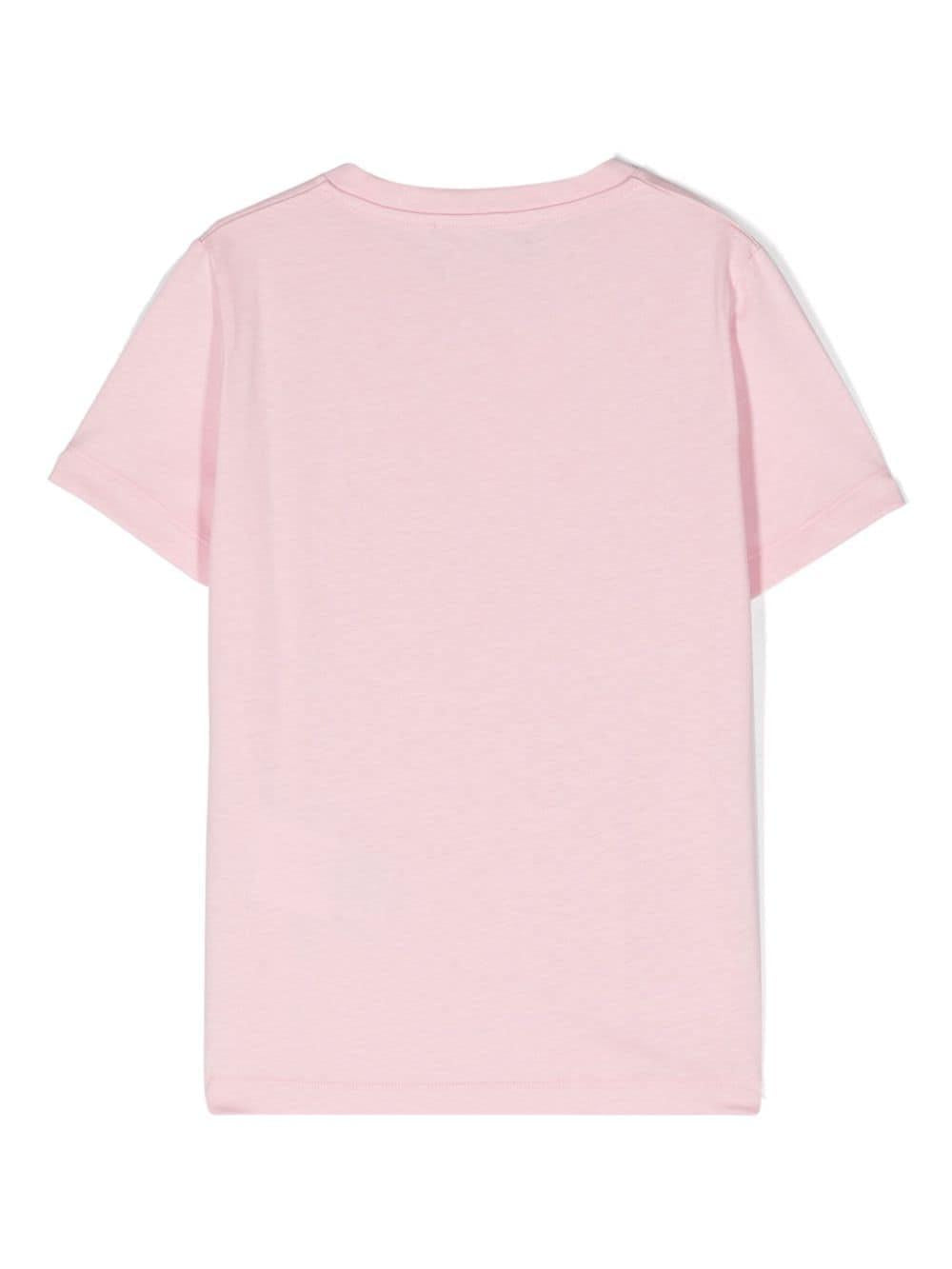 T-shirt rosa chiaro bambina 10002391A10796 2PS80 VERSACE 