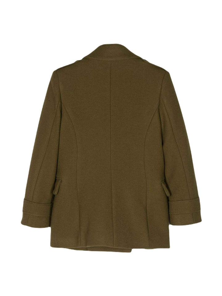 Cappotto verde bambina