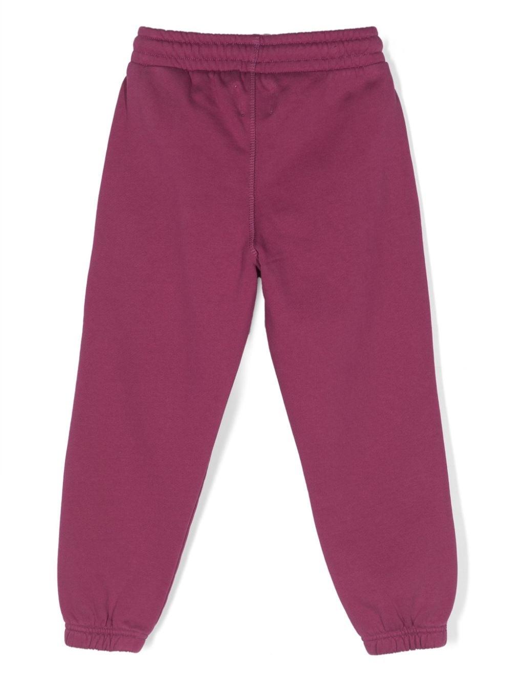 Pantaloni sportivi fucsia bambina con stampa