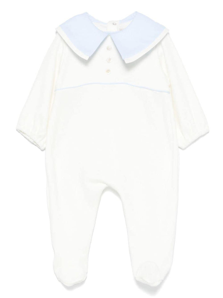 Tutina bianco/azzurro neonato