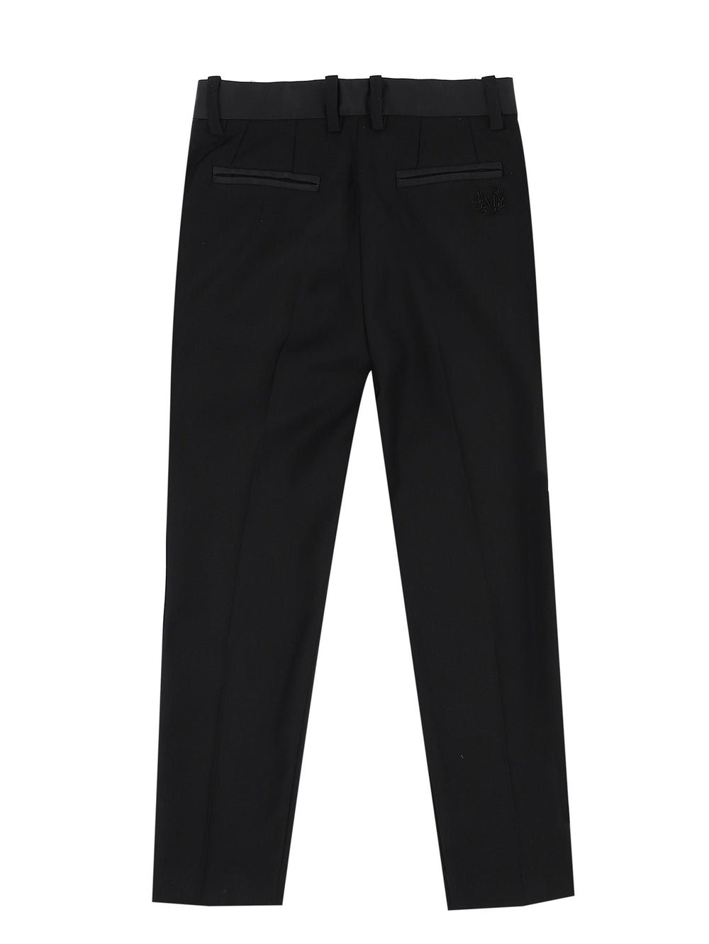 Pantaloni nero bambina classico 25B4092354 0050 Monnalisa kids 