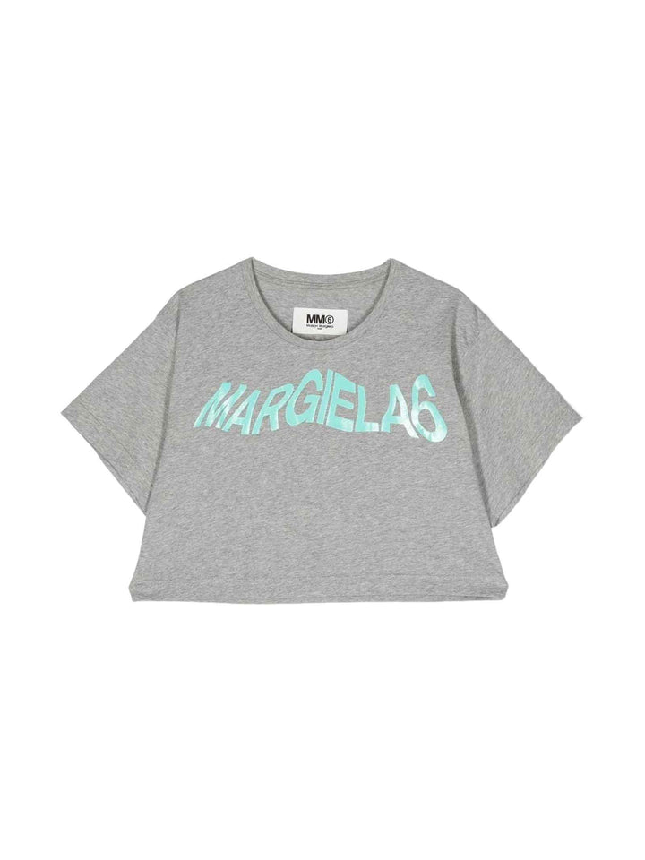 T-shirt grigia unisex M60337MM060 M6C15 MM6 KIDS 