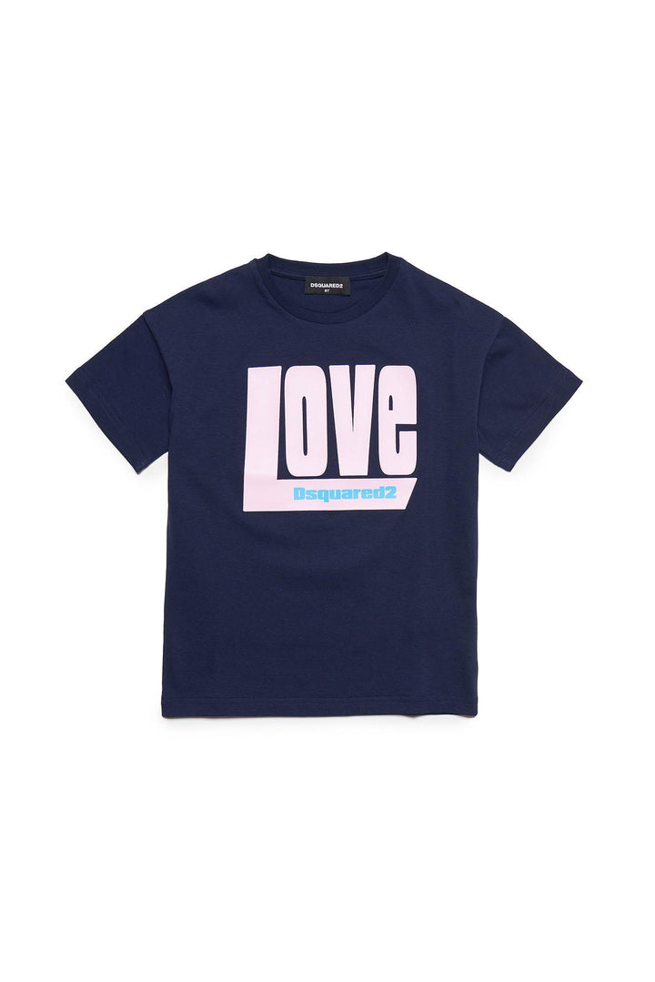 Maglia blu bambina