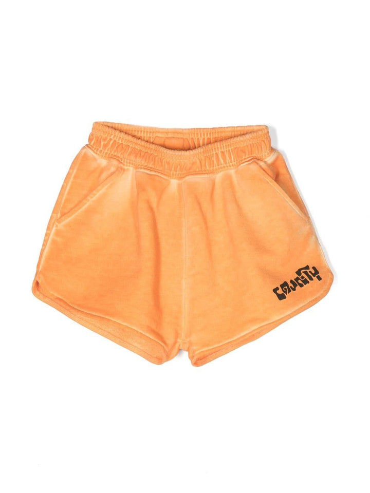 Shorts arancioni bambina