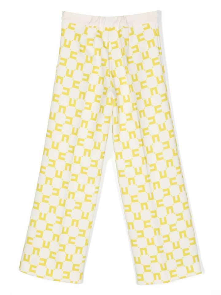 Pantaloni bianco/gialli bambina