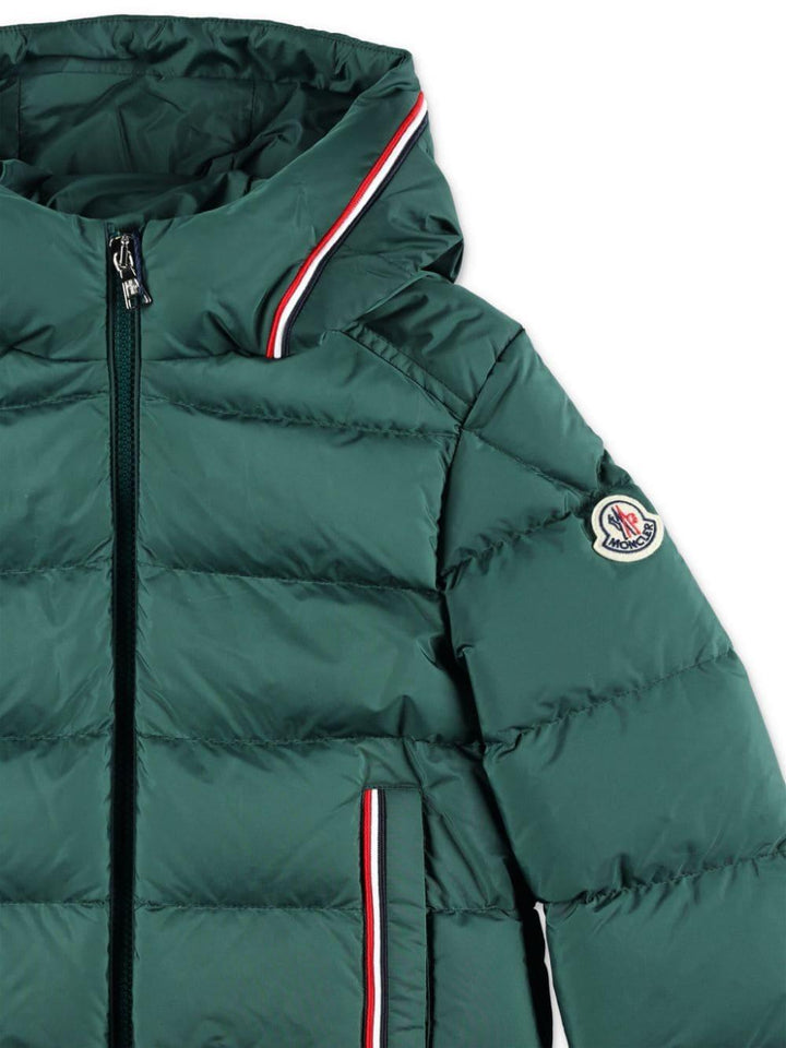 Piumino verde bambino