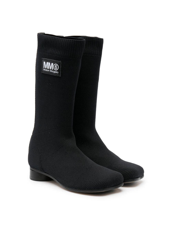 Stivali neri bambina 75010 VAR01 MM6 KIDS 