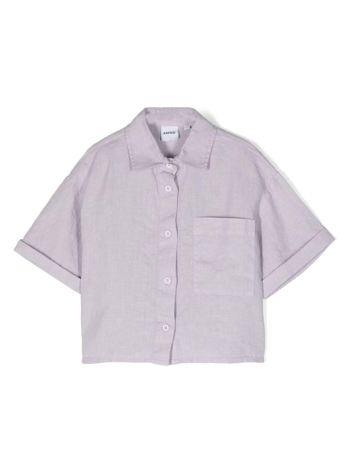 camicia lilla bambina