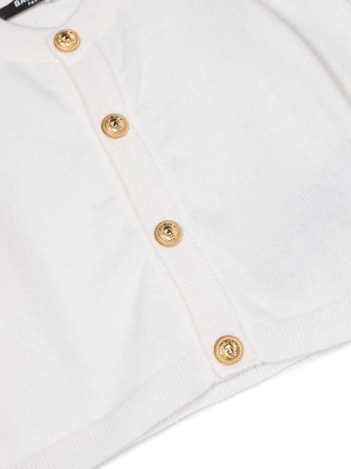 Cardigan bianco neonato