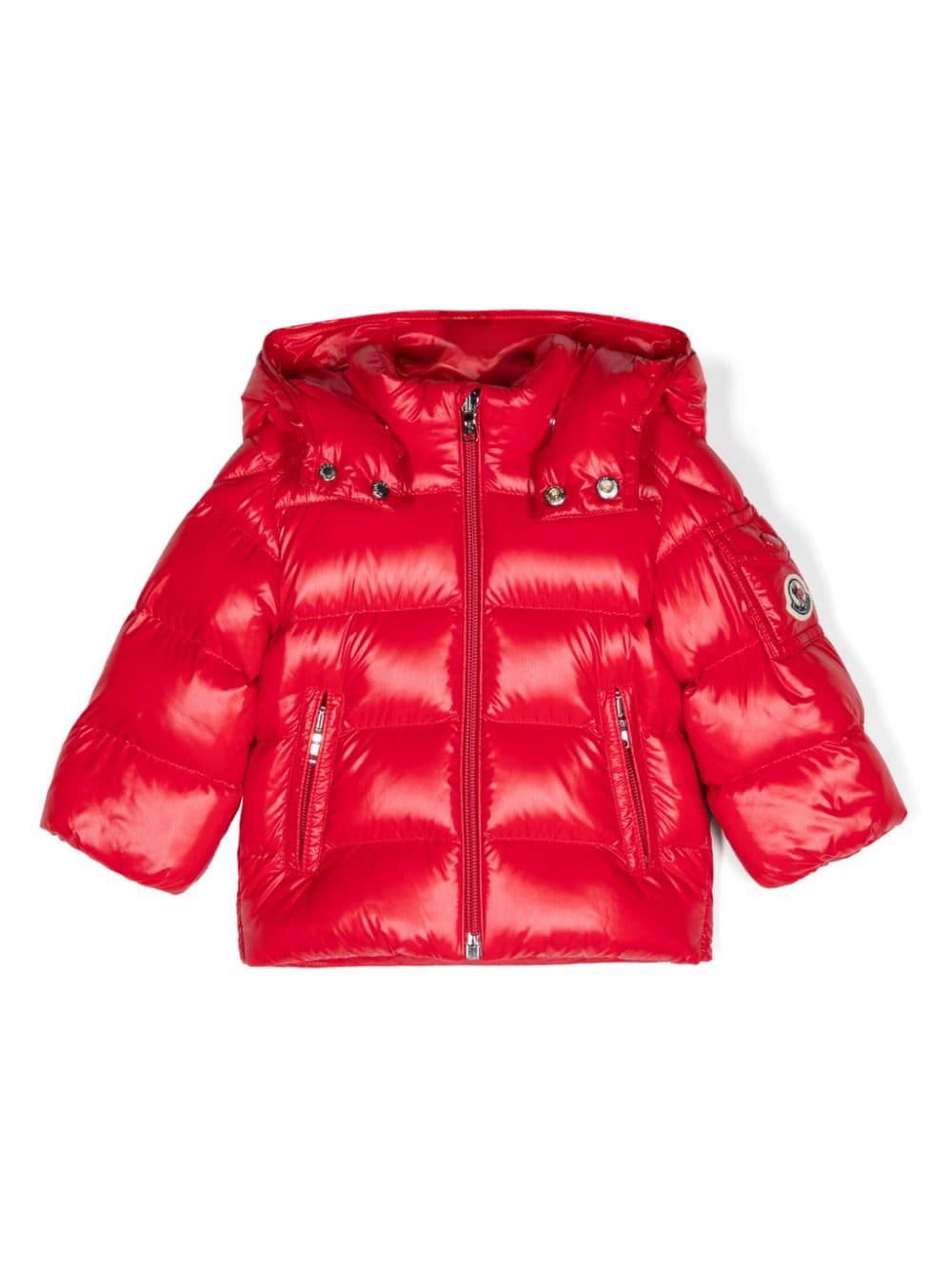 Piumino rosso neonato