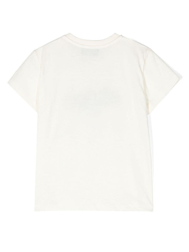 T-shirt panna neonato MXM032LAA02 20059 MOSCHINO KIDS 