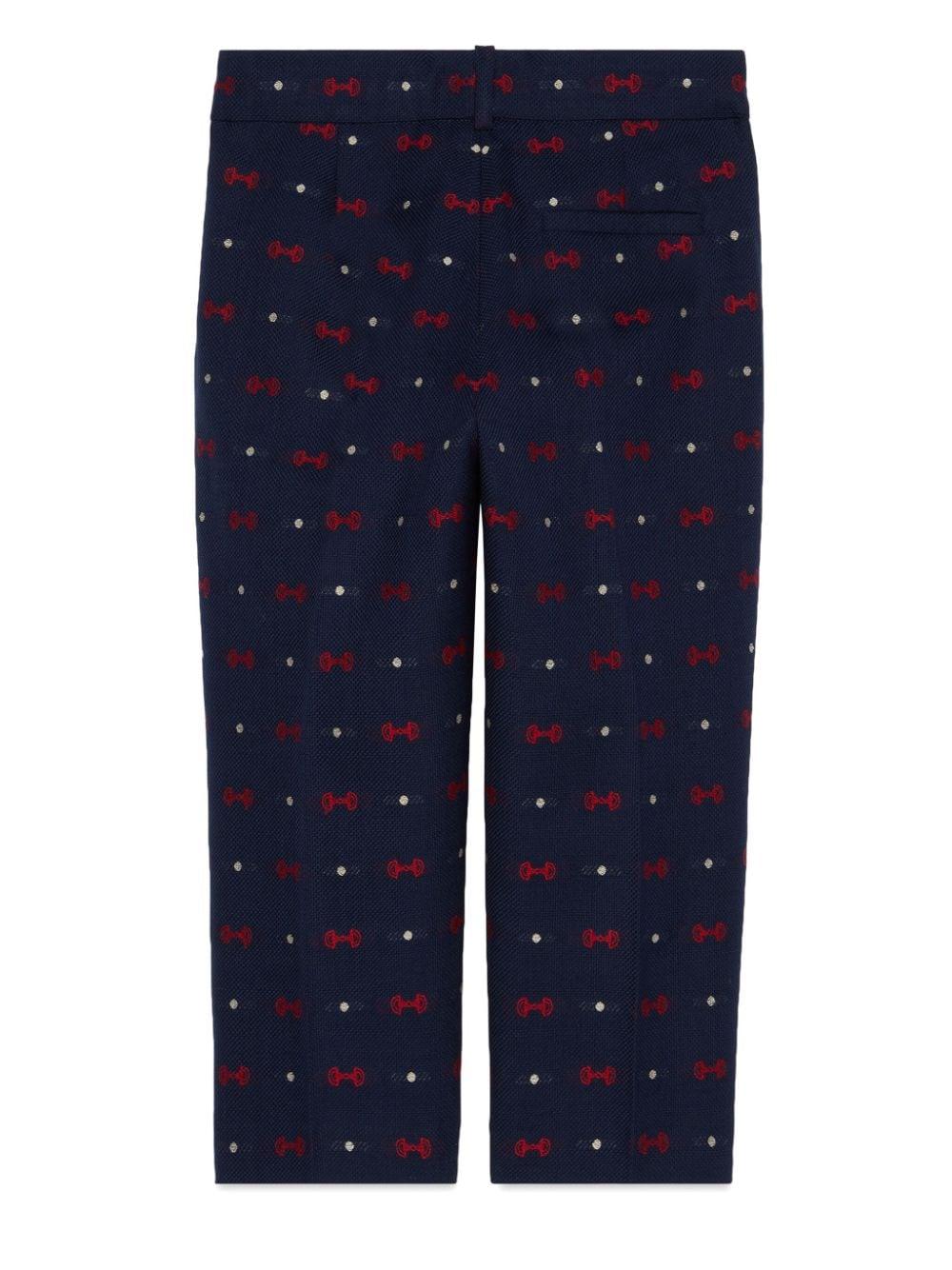 Pantaloni bambino blu/rosso