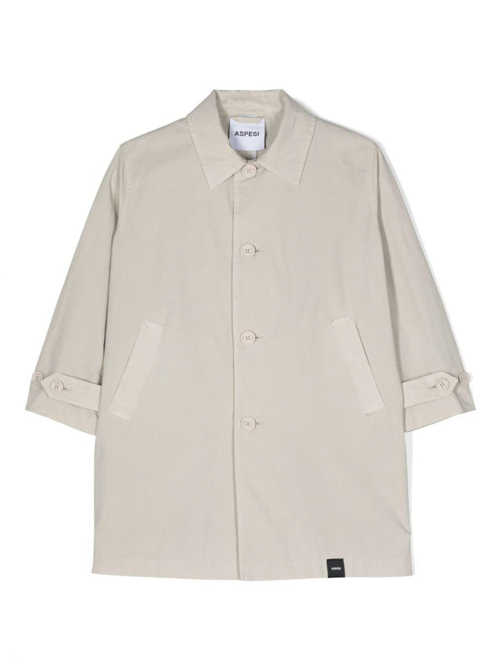 Trench beige chiaro bambina