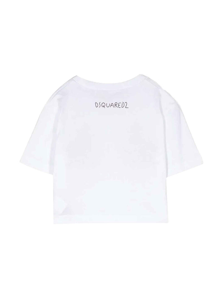 T-shirt bianca bambina