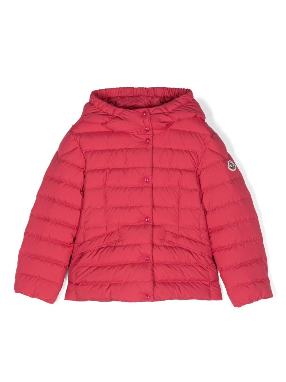 Piumino rosso bambina 1A0000554A81 557 Moncler Kids 