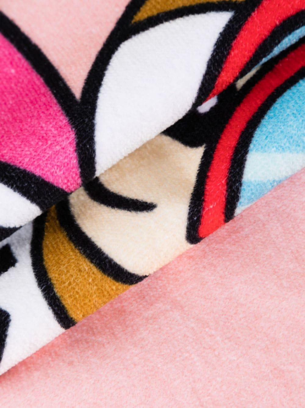 Asciugamano rosa/multicolore bambina HCX00WLGA15 50209 MOSCHINO KIDS 