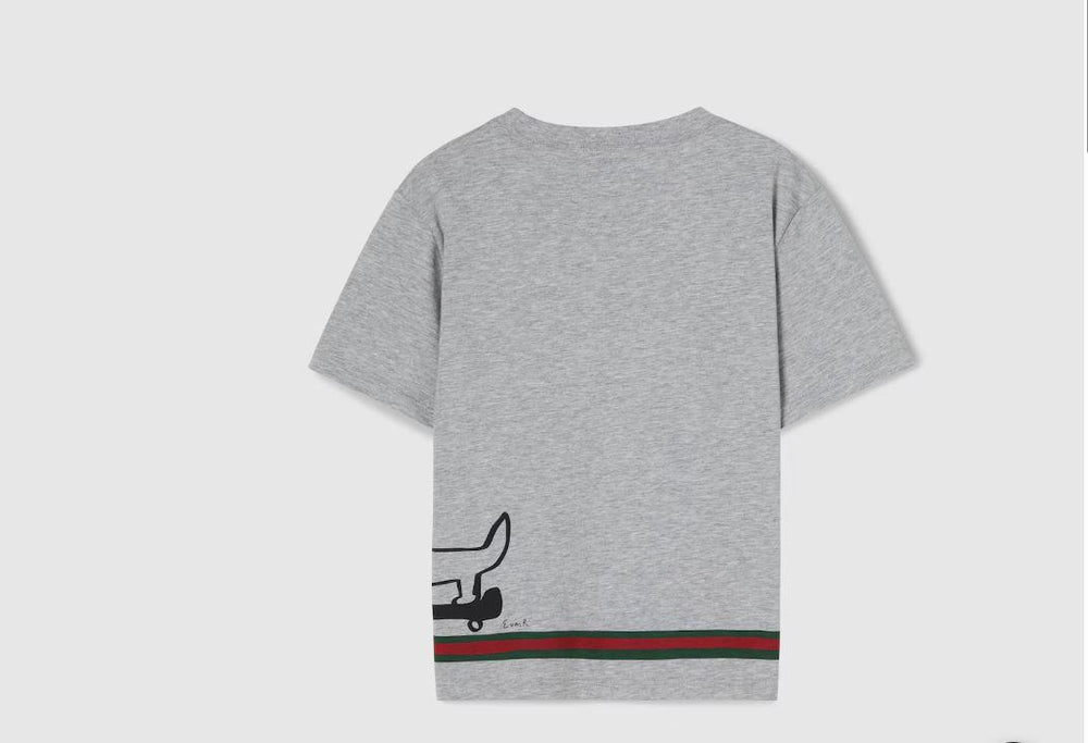 T-shirt grigia bambino 575114XJHBT 1183 GUCCI KIDS 