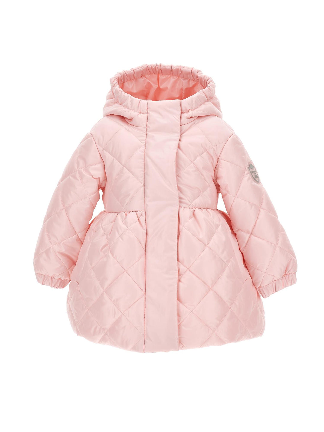 Piumino rosa neonata con applicazione 37B1012409 091S Monnalisa kids 