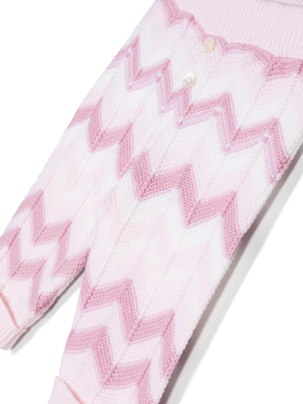 Leggings rosa multicolor neonata MT6030W0012 999 MISSONI KIDS 
