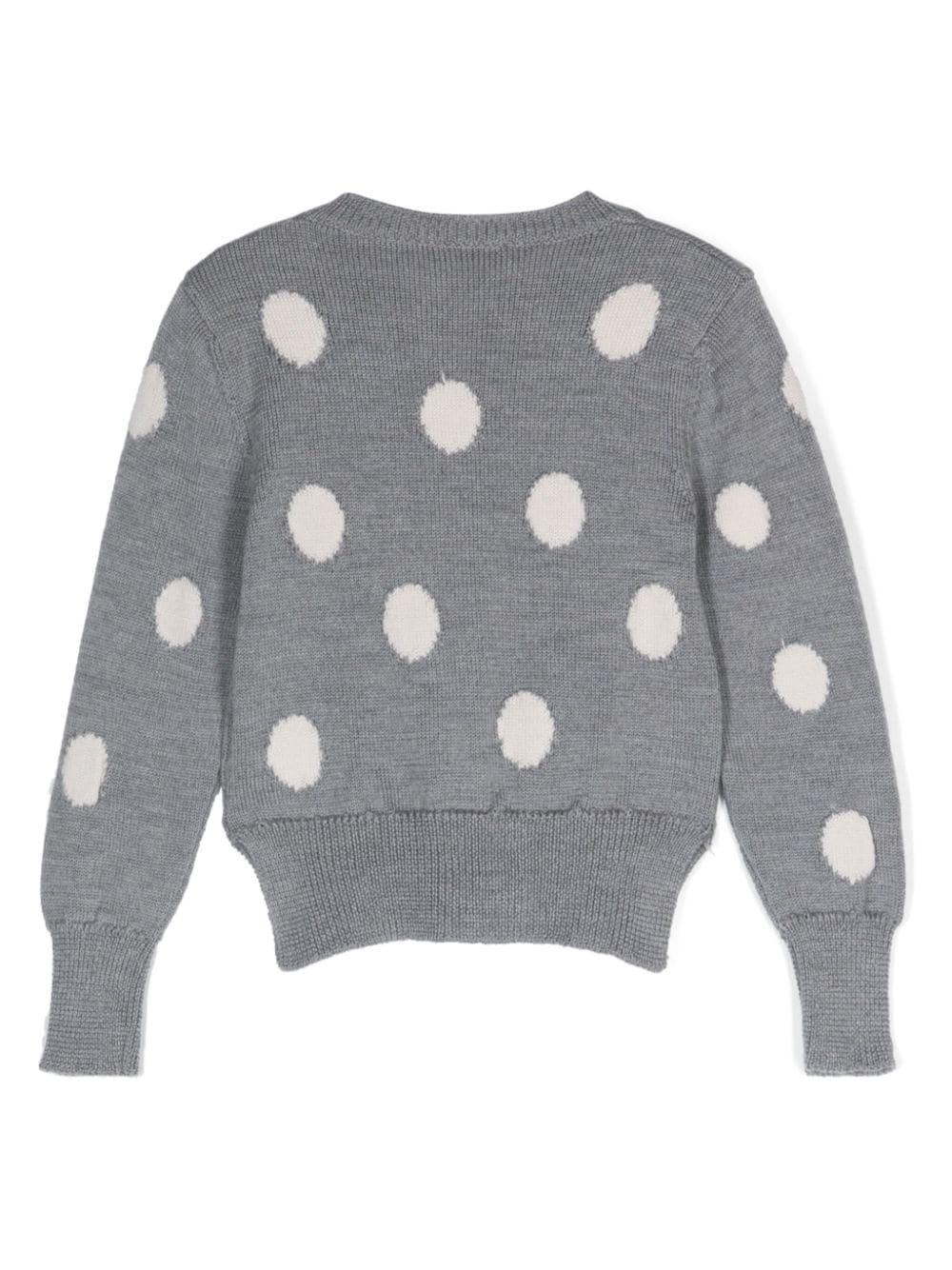 Cardigan grigio bambina