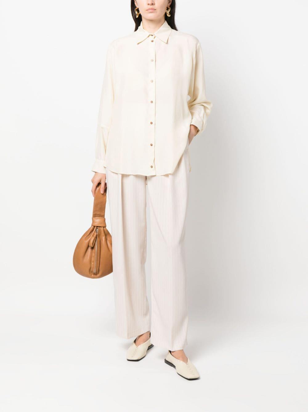 Camicia bianco crema donna