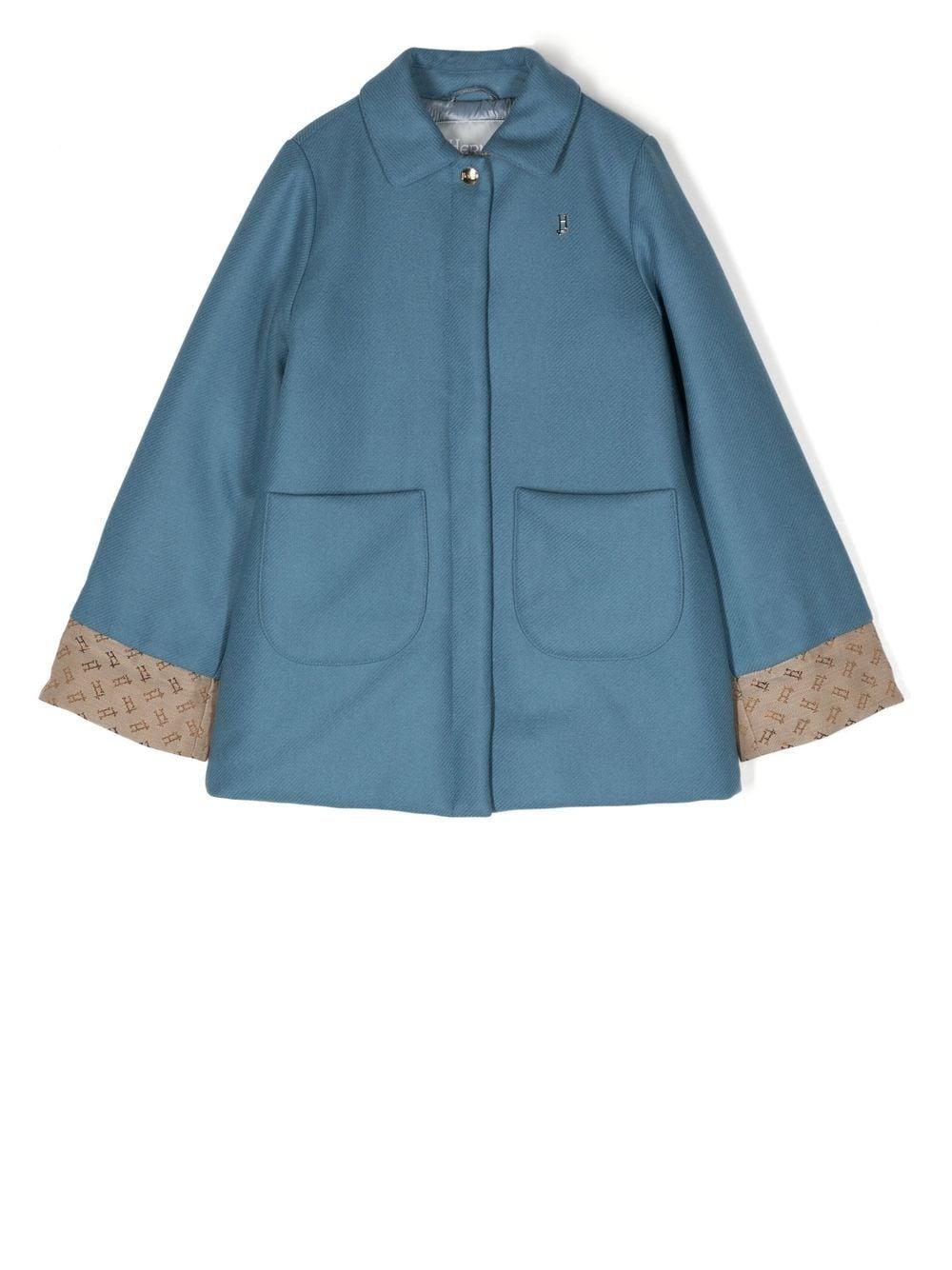 Cappotto azzurro bambina