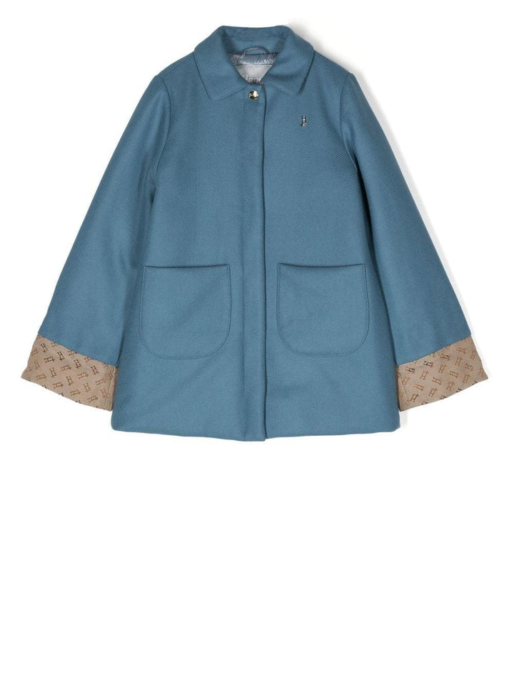 Cappotto azzurro bambina