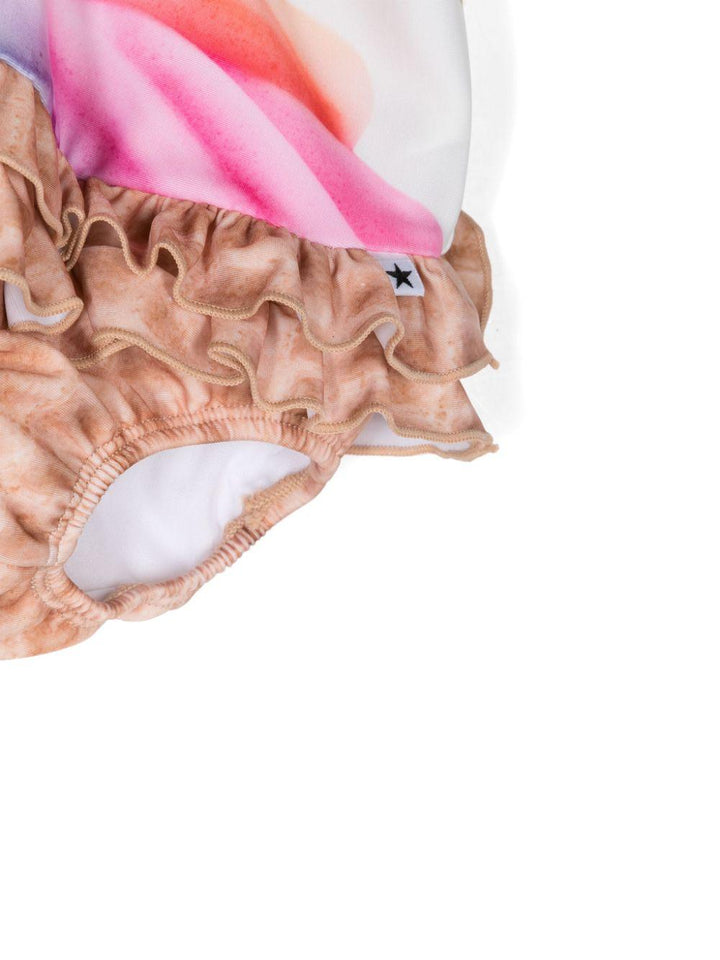 Costume bianco neonata