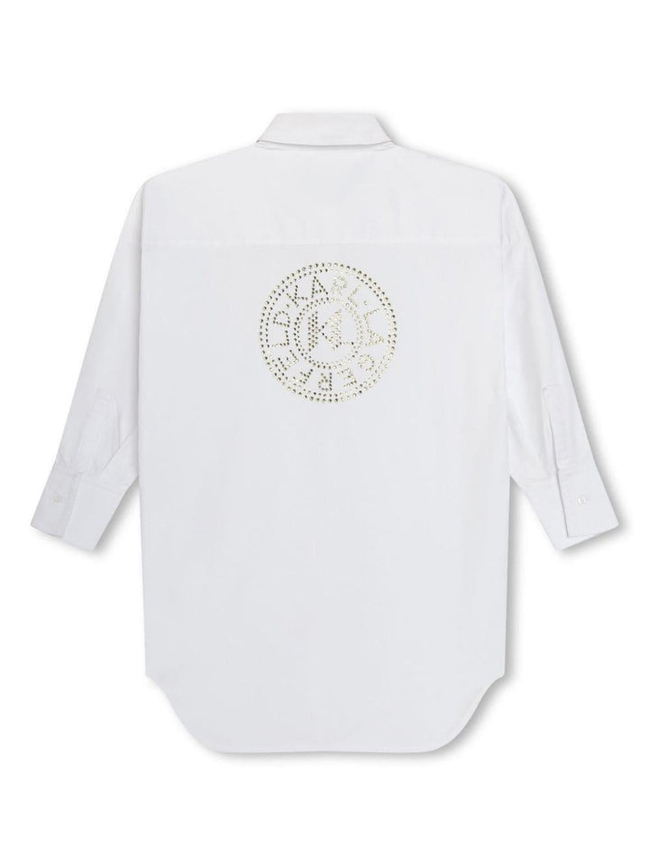 abito bianco bambina Z30080 10P Karl lagerfeld kids 