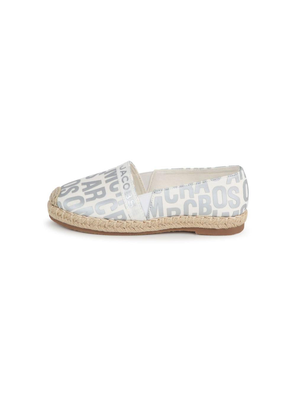 Espadrillas avorio/argento bambina