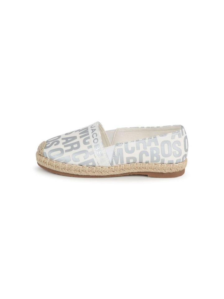 Espadrillas avorio/argento bambina