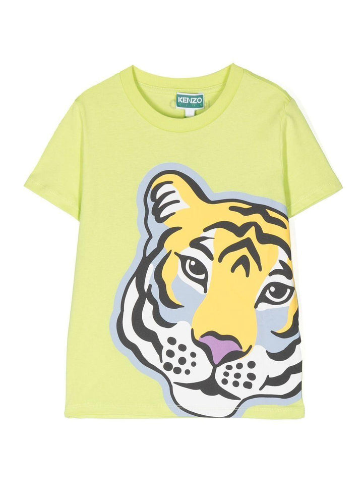 T-shirt gialla bambino K25788 603 KENZO KIDS 