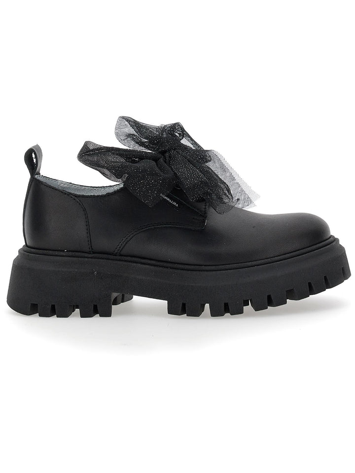 Scarpe con fiocco in tulle