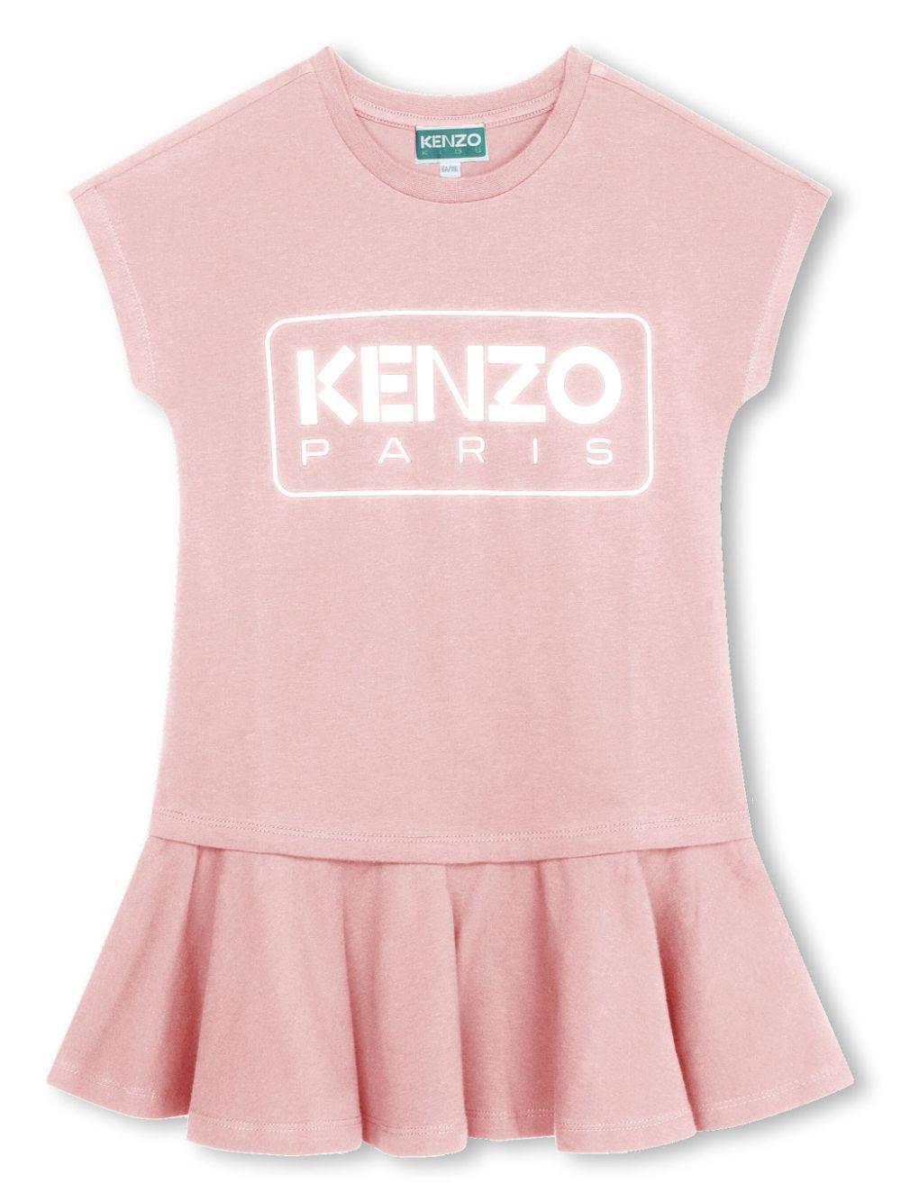 abito rosa bambina K60208 46T KENZO KIDS 