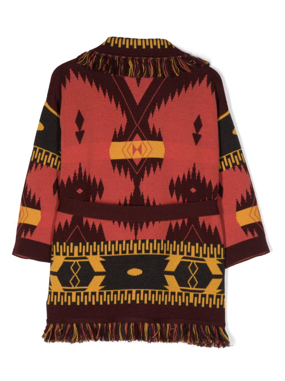 Cardigan rosso bambina