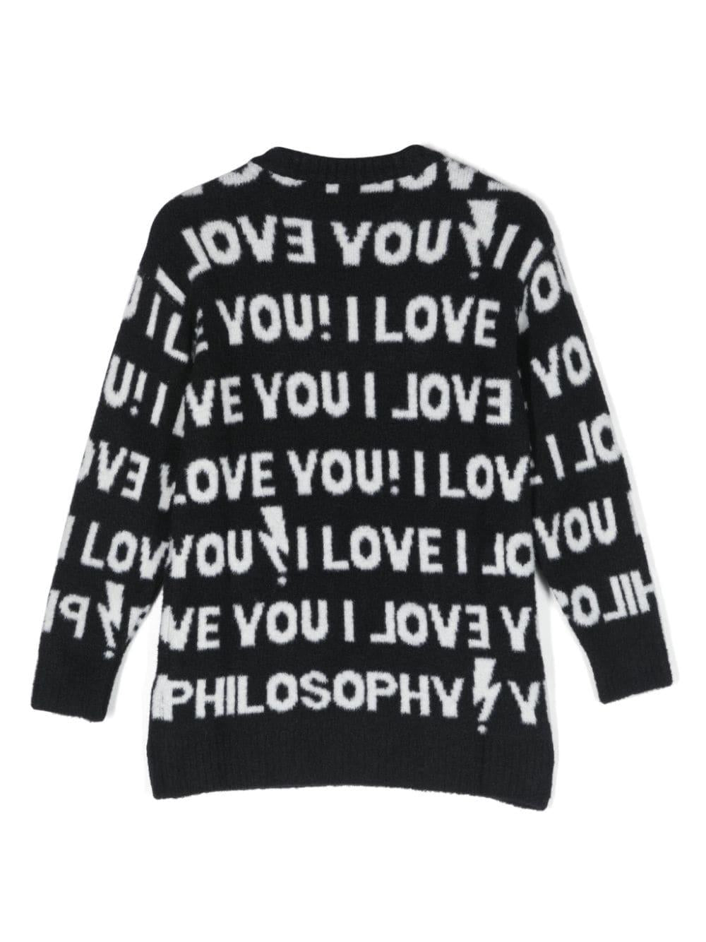 Maglione nero bambina