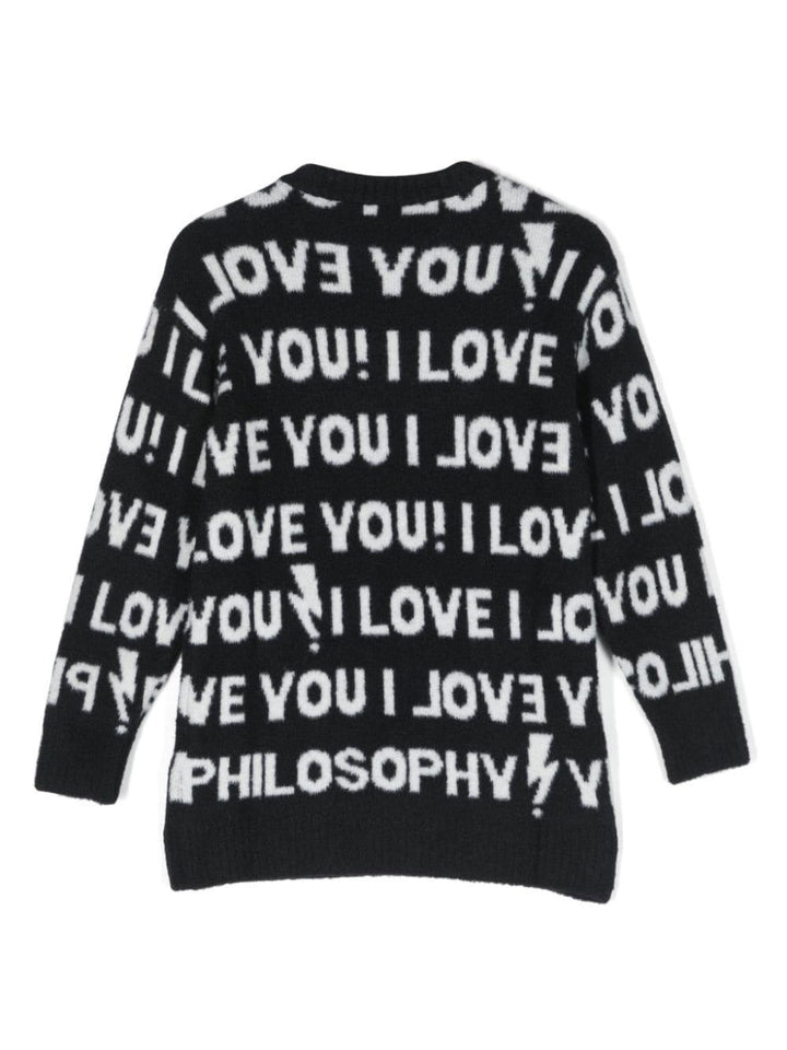 Maglione nero bambina